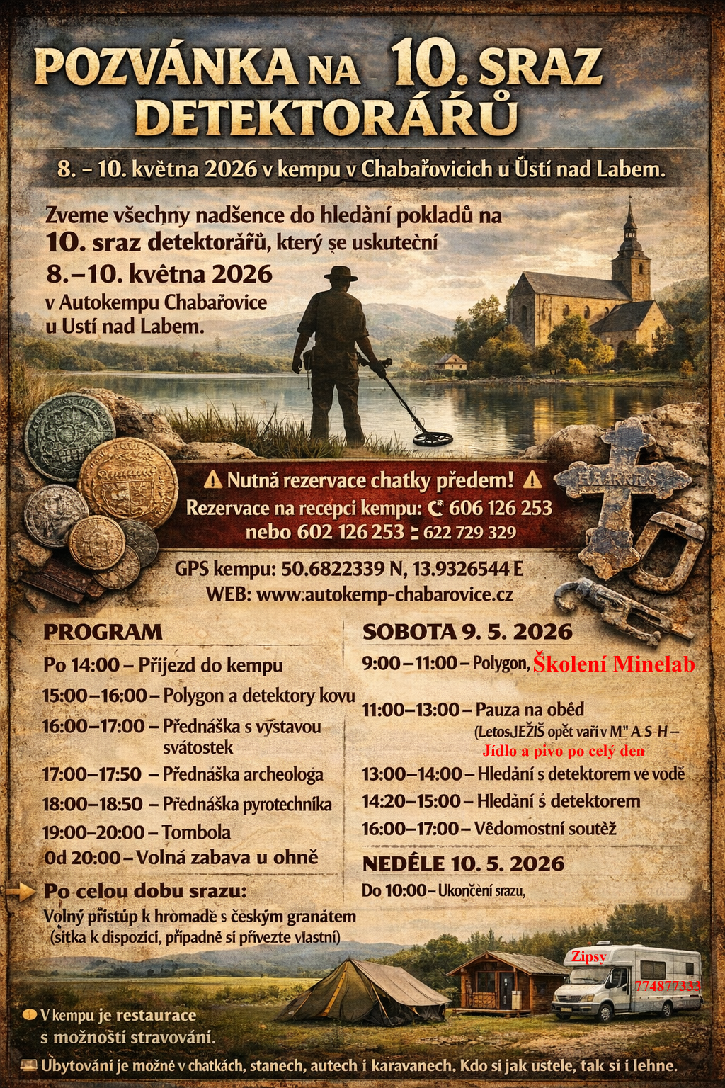 10. sraz detektorářů - Chabařovice