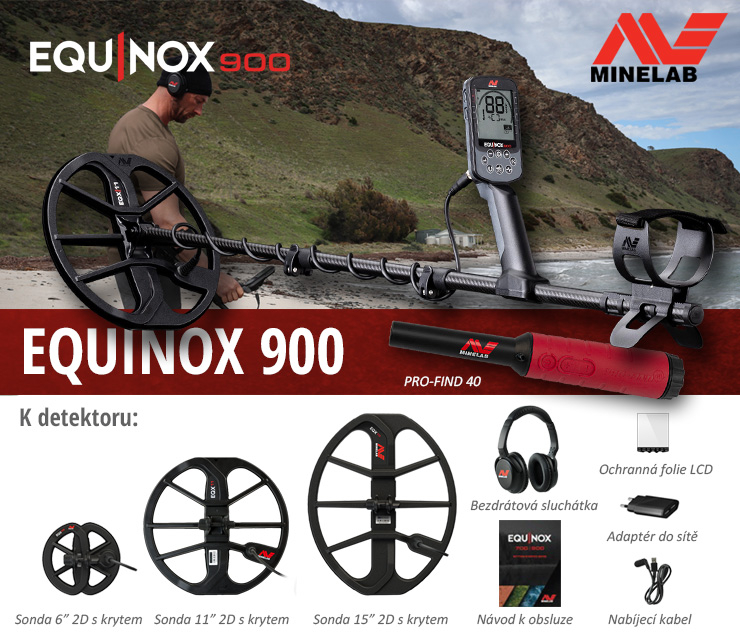 Minelab Equinox 900 jeden z nejžádanějších detektorů