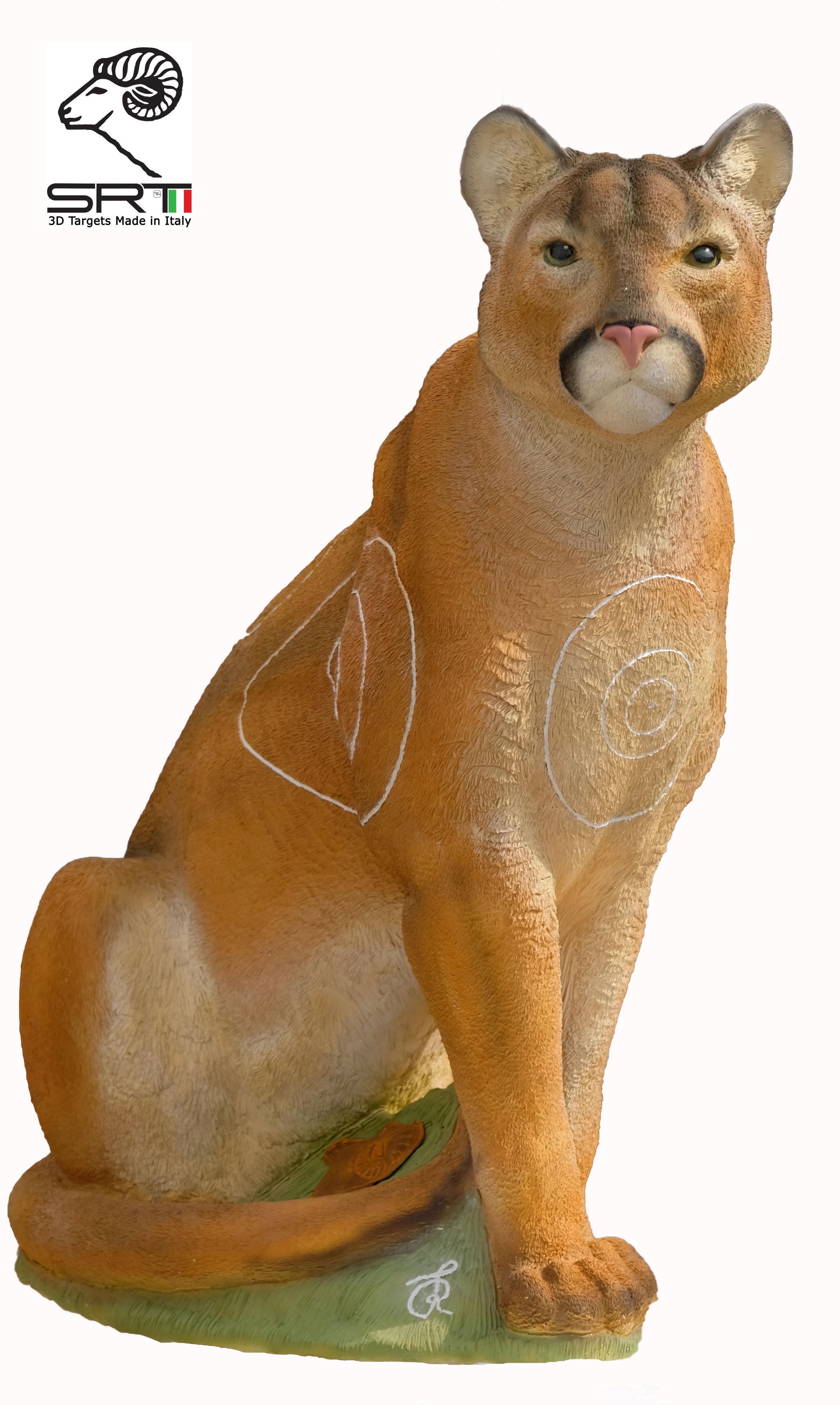 3D terč sedící puma