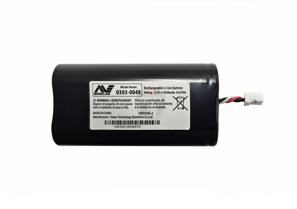 Minelab baterie Li-Ion 5100 mAh pro detektory Equinox 700/900 a X-Terra Pro, ELITE