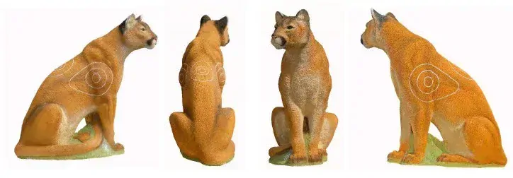 3D terč sedící puma