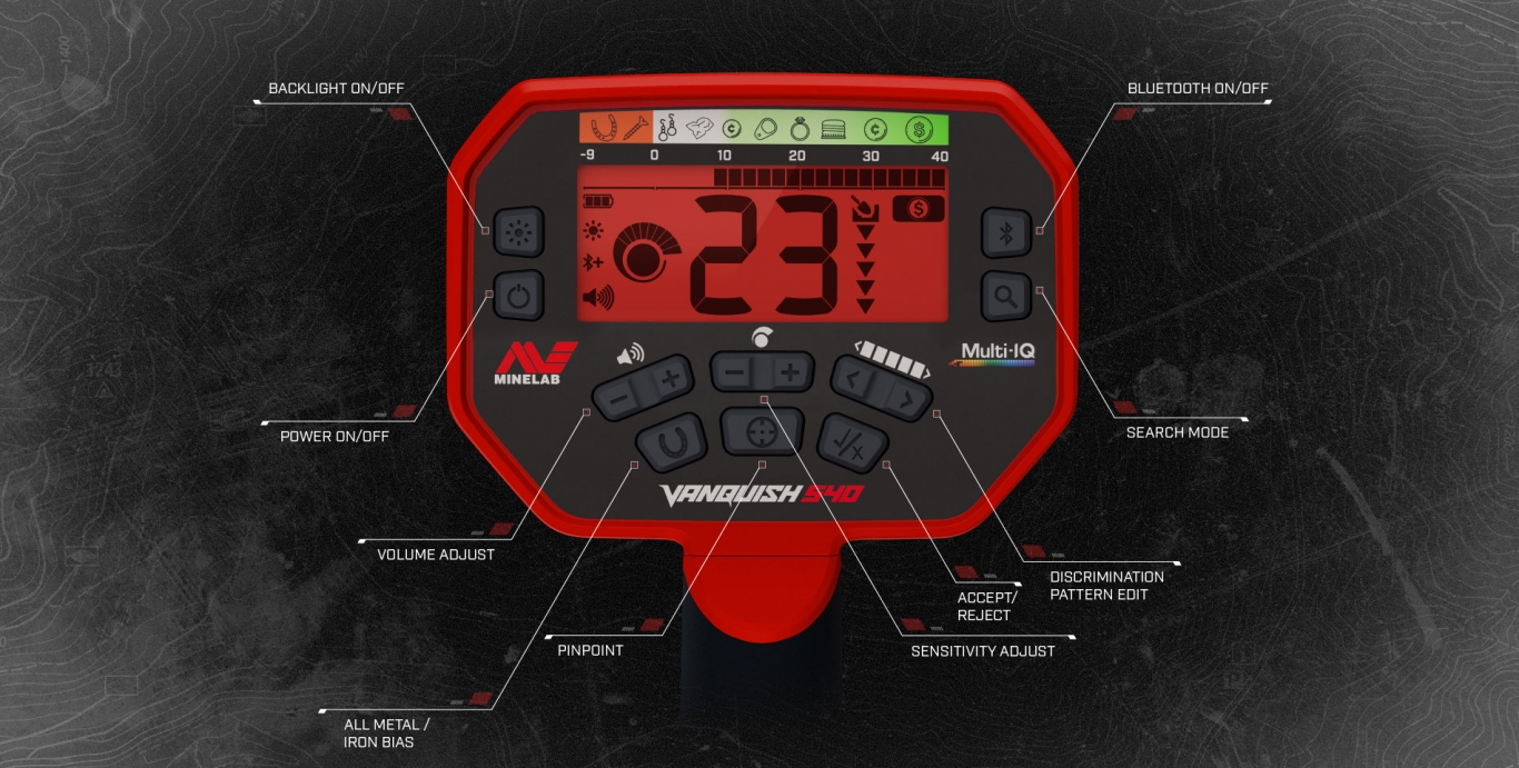 Detektor kovů Minelab Vanquish 540 -pointer