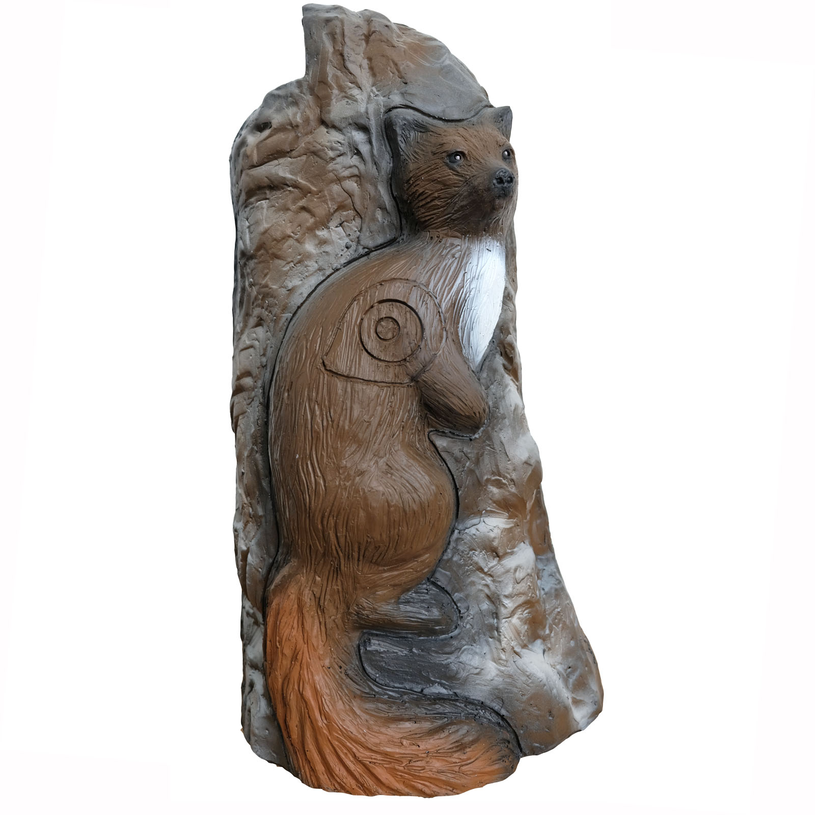 3D terč kámen s veverkou a kunou