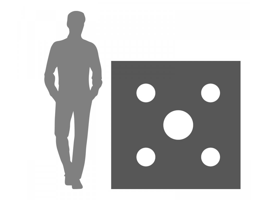 YATE Sandwich Profi terčovnice, 130 x 130 x 21 cm + 4 x INS DURA 19 + 1 x INS DURA 30