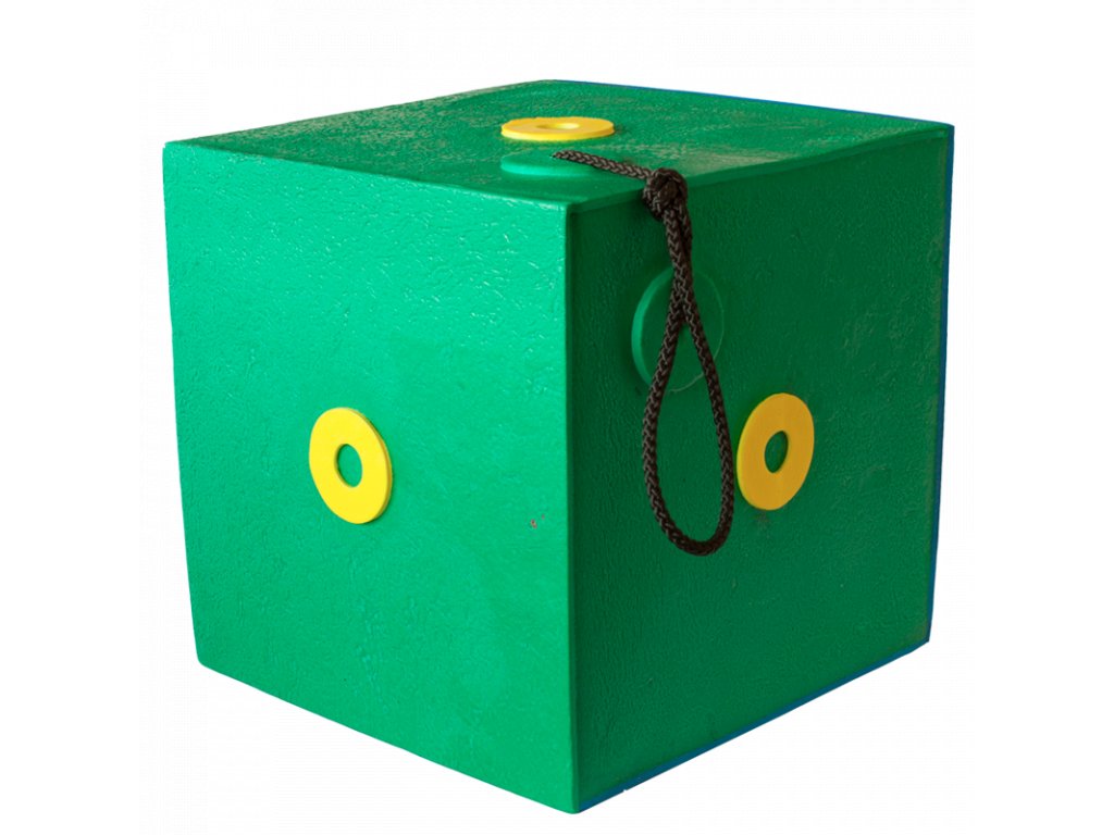 YATE CUBE Polimix terč, 30 cm, barevná, se závěsem, var. 1