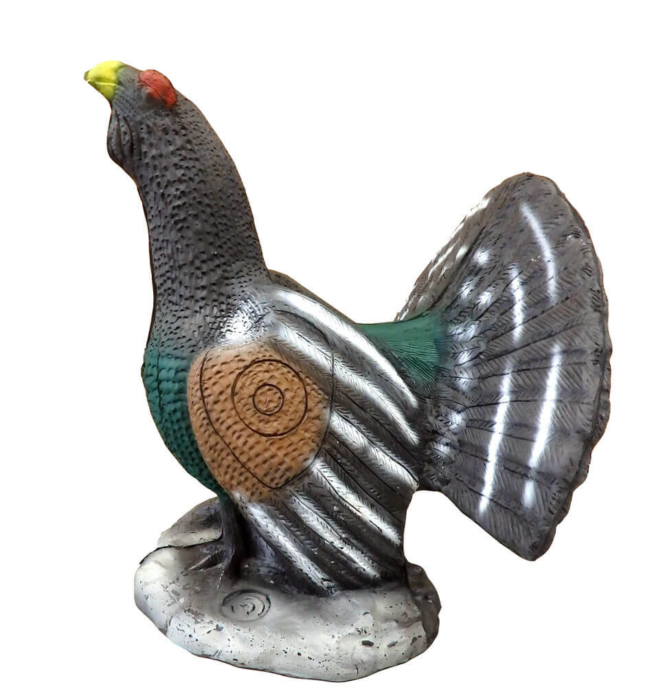 3D terč, tetřev hlušec v toku, terč Leitold