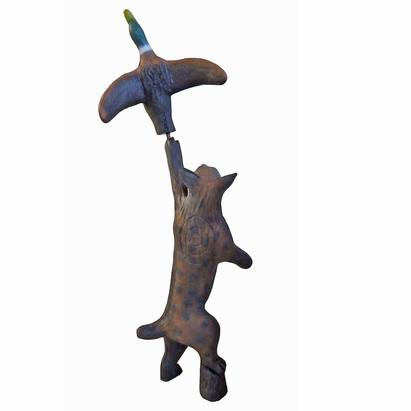 3D terč stojící rys a kachna, terč Leitold