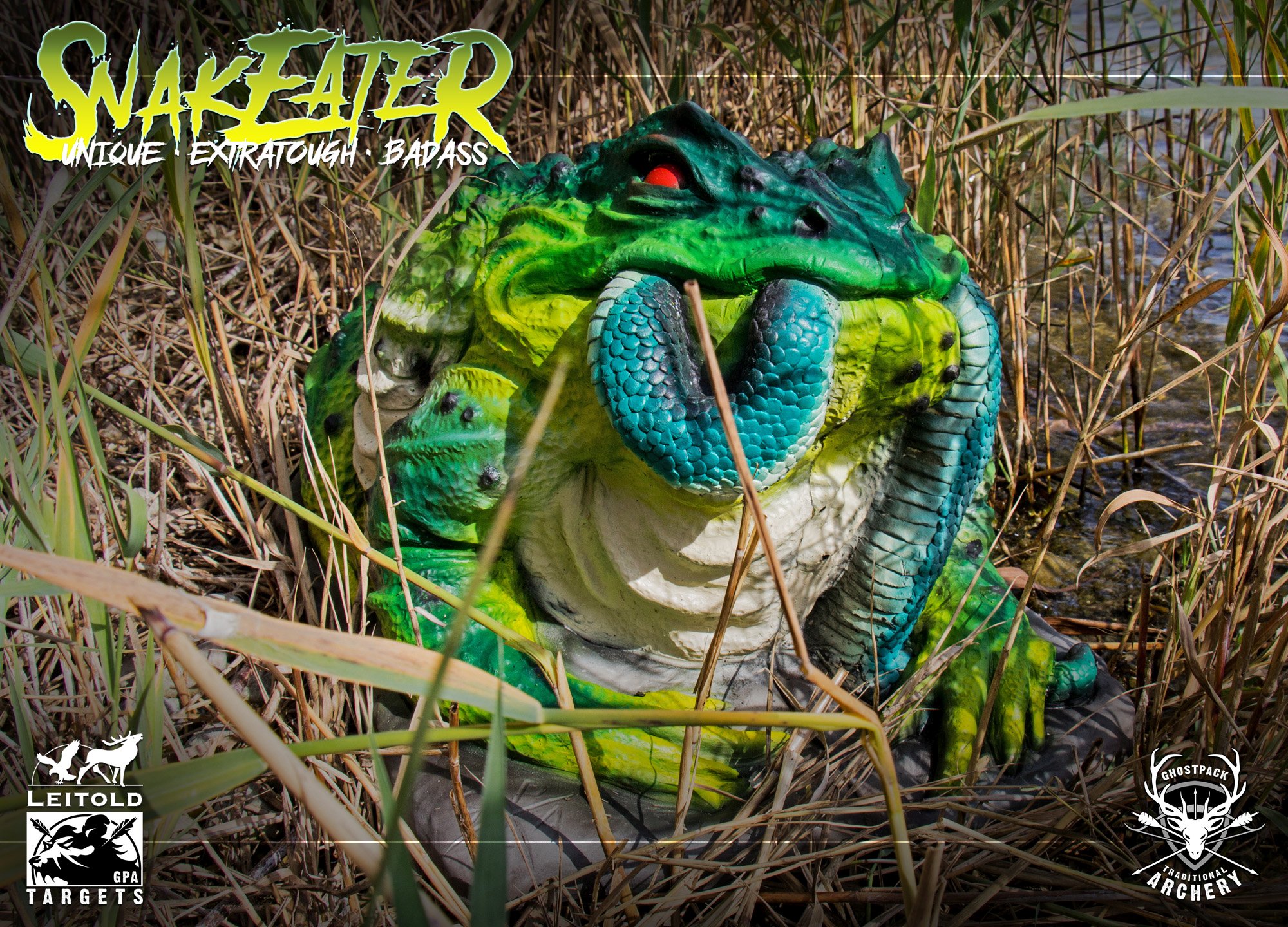 3D terč obří ropucha, terč žába Leitold