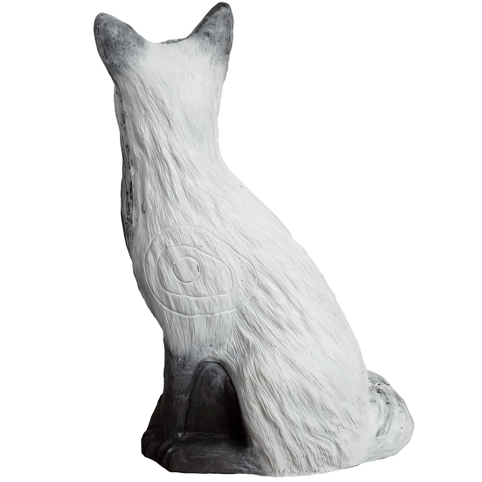 3D terč polární liška, sedící liška, terč Leitold