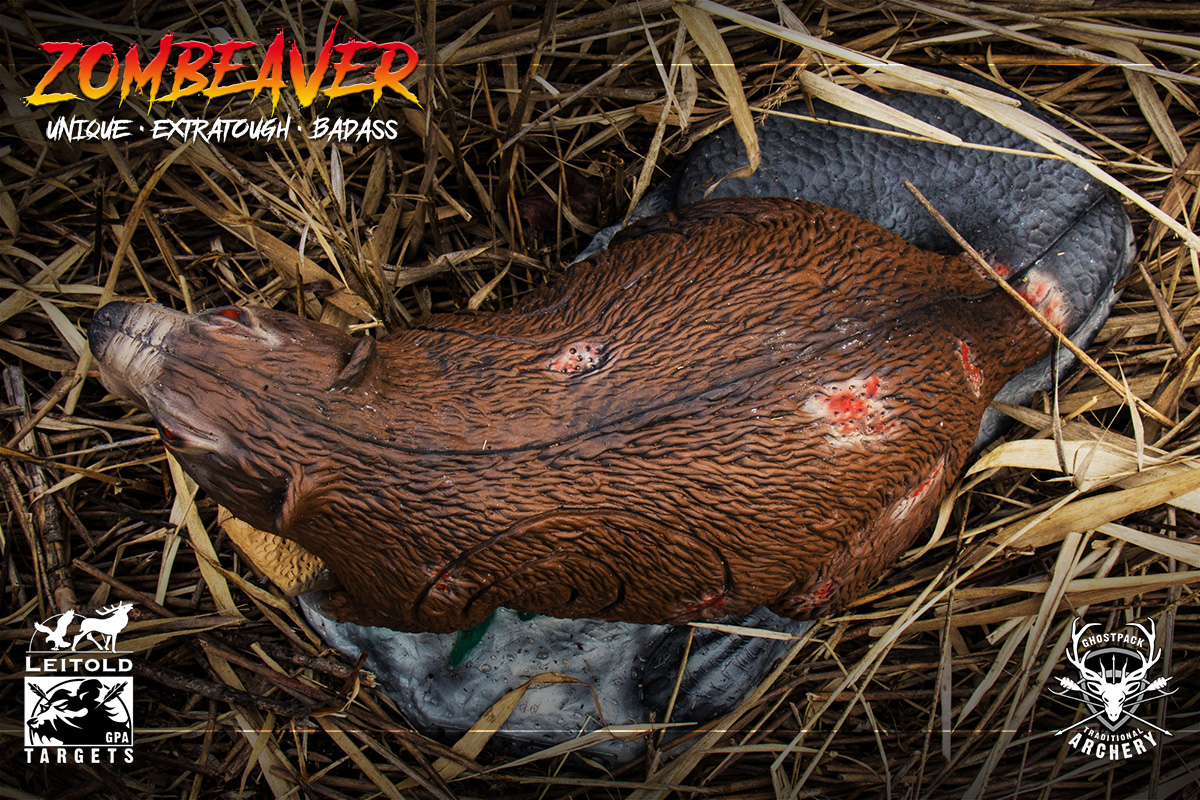 3D terč zombie bobr