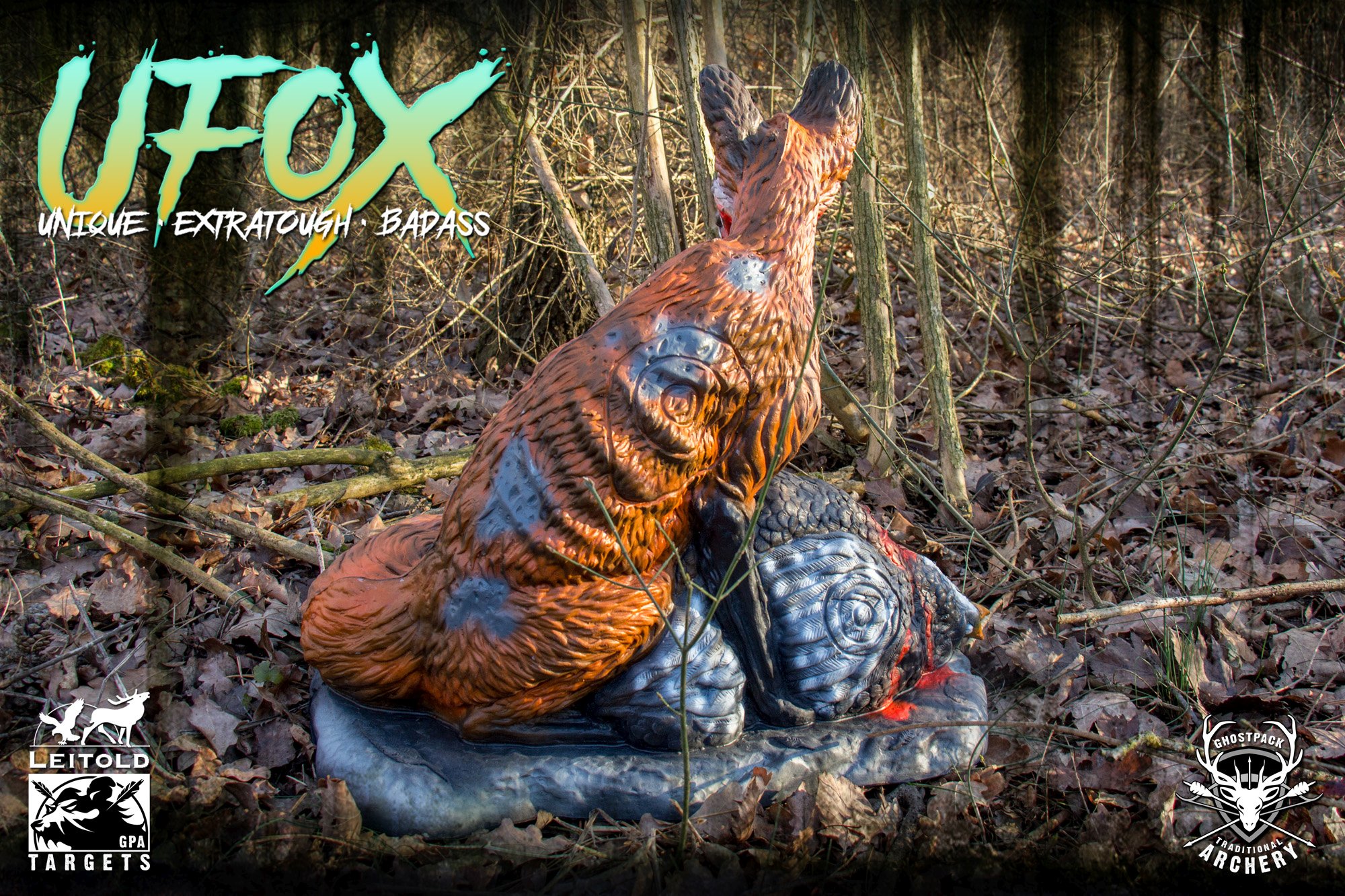 3D terč UFOx, liška Leitold