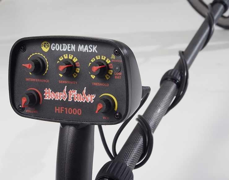 Detektor kovů Golden Mask HF1000, dvě cívky
