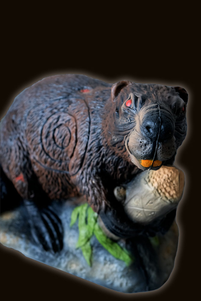 3D terč zombie bobr