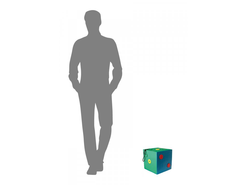 YATE CUBE Polimix terč, 30 cm, barevná, se závěsem, var. 1