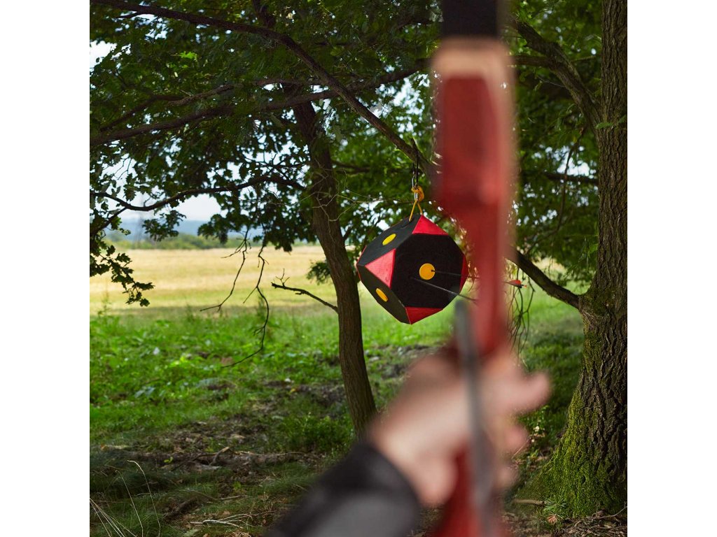 YATE Cube Polimix terč, černá-červená, var. 6