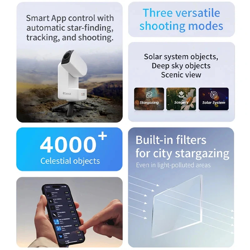 Inteligentní astronomický teleskop ZWO Seestar S30