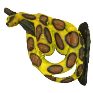 3D terč hroznýš královský žlutý, terč pro lukostřelbu