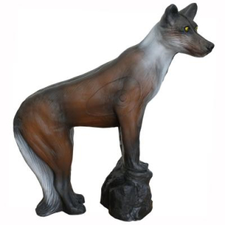 3D terč vlk, terč s podstavcem Leitold