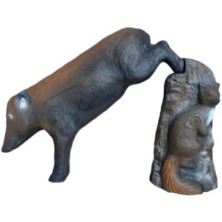 3D terč divočák na podstavci, terč Leitold