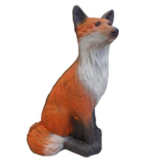 3D terč liška, sedící liška, terč Leitold