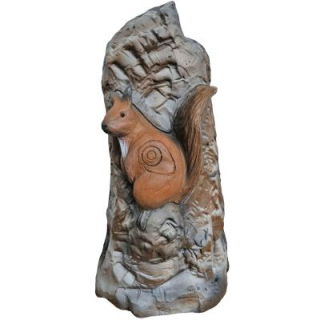 3D terč kámen s veverkou a kunou