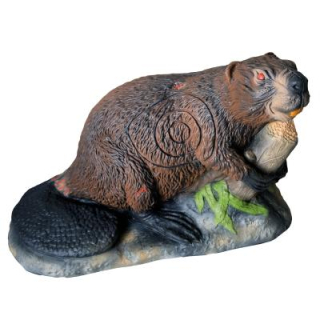 3D terč zombie bobr