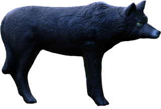 3D terč vlk černý, SRT Italy