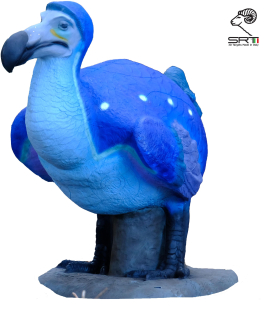 3D terč pandodo, terč modrý dodo, SRT