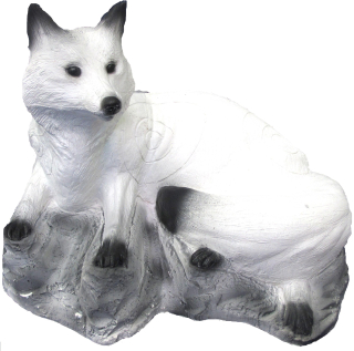 3D terč ležící liška, terč SRT