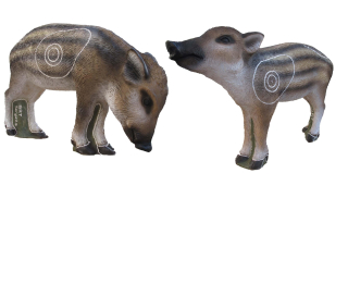 3D terč, dva kusy, divoké prase, sele, terč SRT