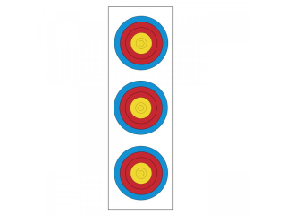 YATE Terč „SEMAFOR“ 3 x 20 cm, speciální papír + nylon sada 10 ks