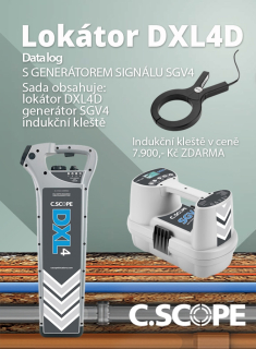 Zvýhodněný set lokátoru C.Scope DXL 4D a generátoru SGV 4