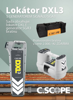 Zvýhodněný set lokátoru C.Scope DXL 3 a generátoru SGA 3