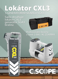 Zvýhodněný set lokátoru C.Scope CXL 3 a generátoru SGA 3