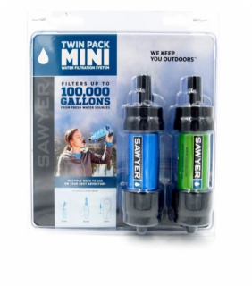 Filtr na vodu, SAWYER SP128 Twin Pack MINI Filter, Blue, Green